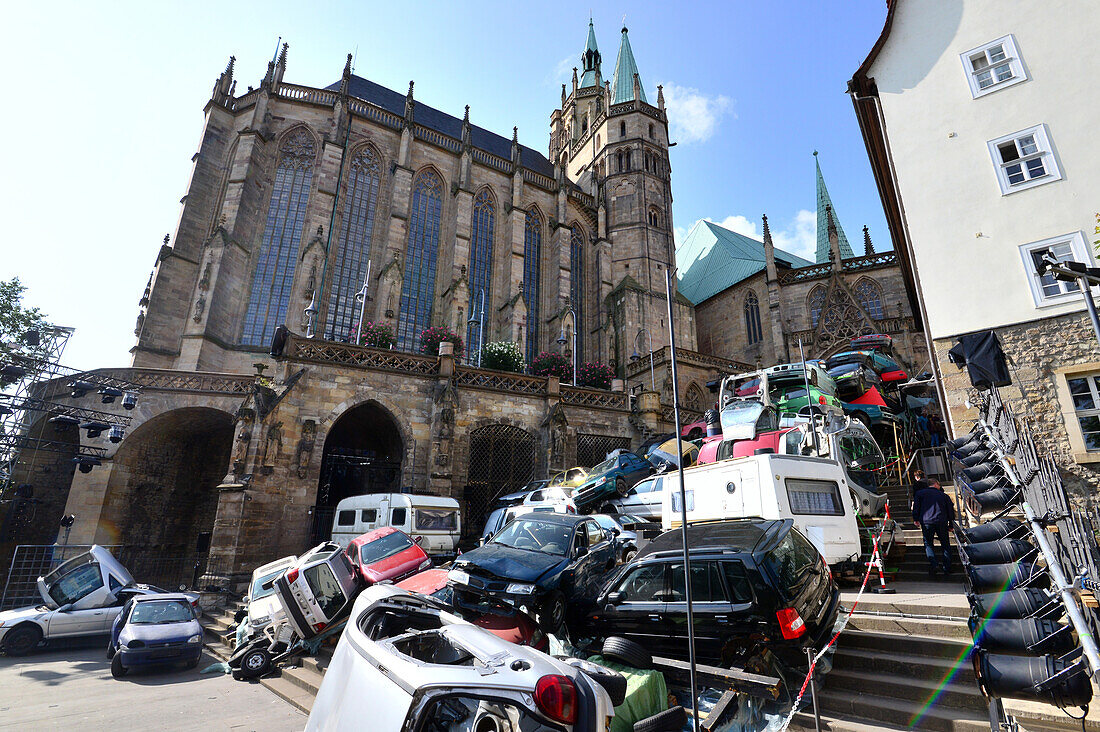 Domstufen-Festspiele, Domplatz, Erfurt, Thüringen, Deutschland