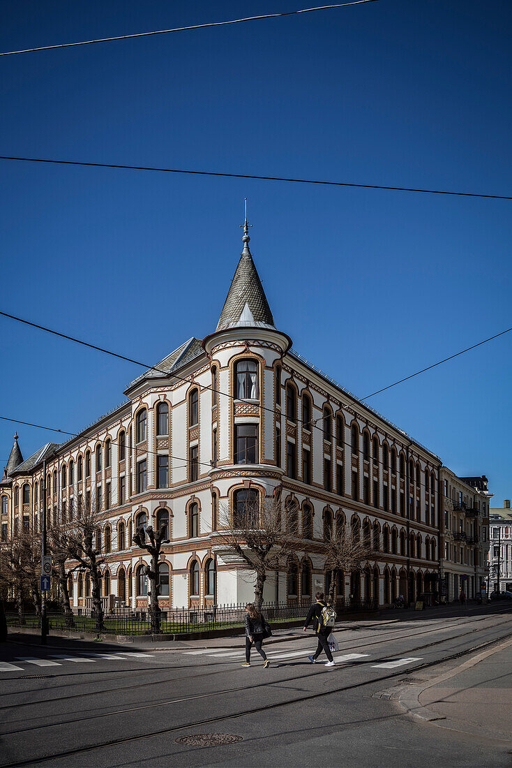 historic and well preserved architecture in the streets of Oslo, Norway, Scandinavia, Europe