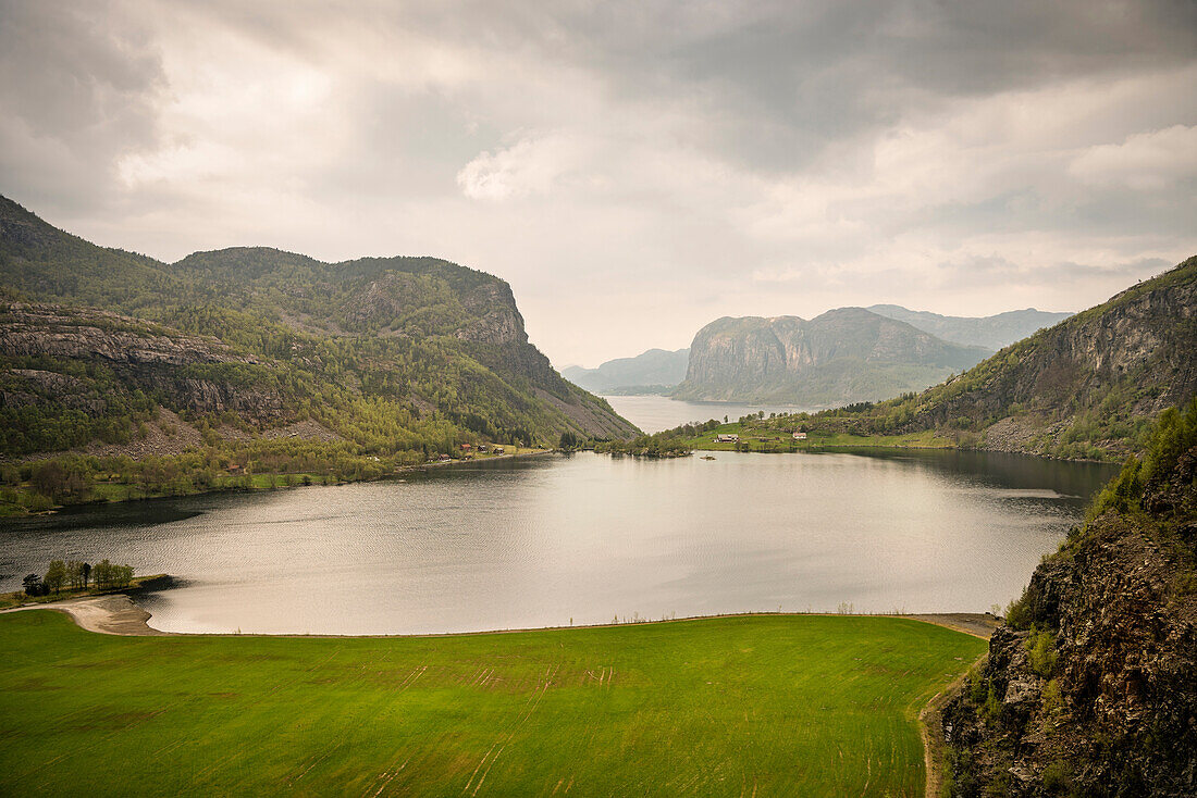 view at lake and Fjord, Norway, Scandinavia, Europe