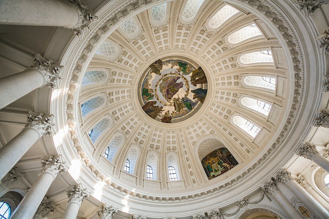 Dome in the cathedral of St Blasien. Blaisen. Baden Wurttemberg. Germany. Europe