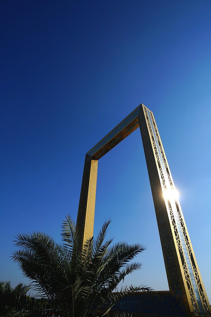 Dubai Frame, Zaabel Park, Dubai, VAE, Vereinigte Arabische Emirate