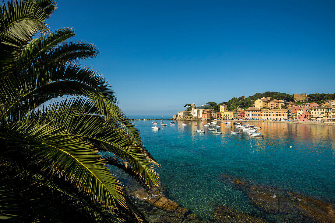 Baia del Silenzio, Sestri Levante, Provinz Genua, Riviera di Levante, Ligurien, Italien