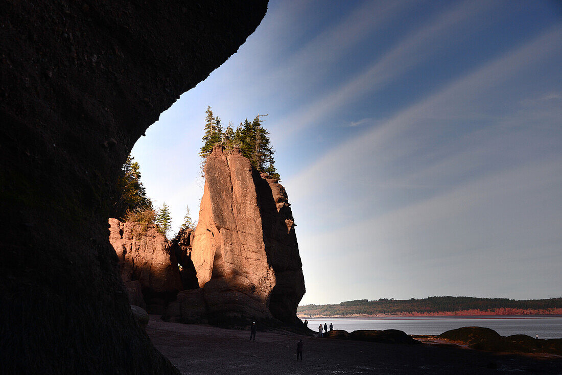 bei den Hopewell Rocks bei Moncton, New Brunswick, Kanada Ost