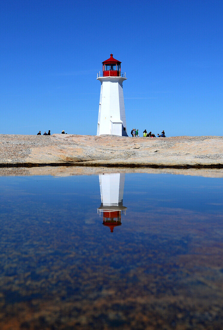 am Leuchtturm von Peggy´s Cove, Nova Scotia, Ost Kanada