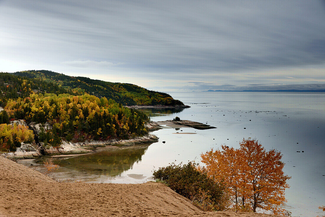 Dünen am St. Lawrence River bei Tadoussac am St. Lawrence River, Quebec, Ost Kanada