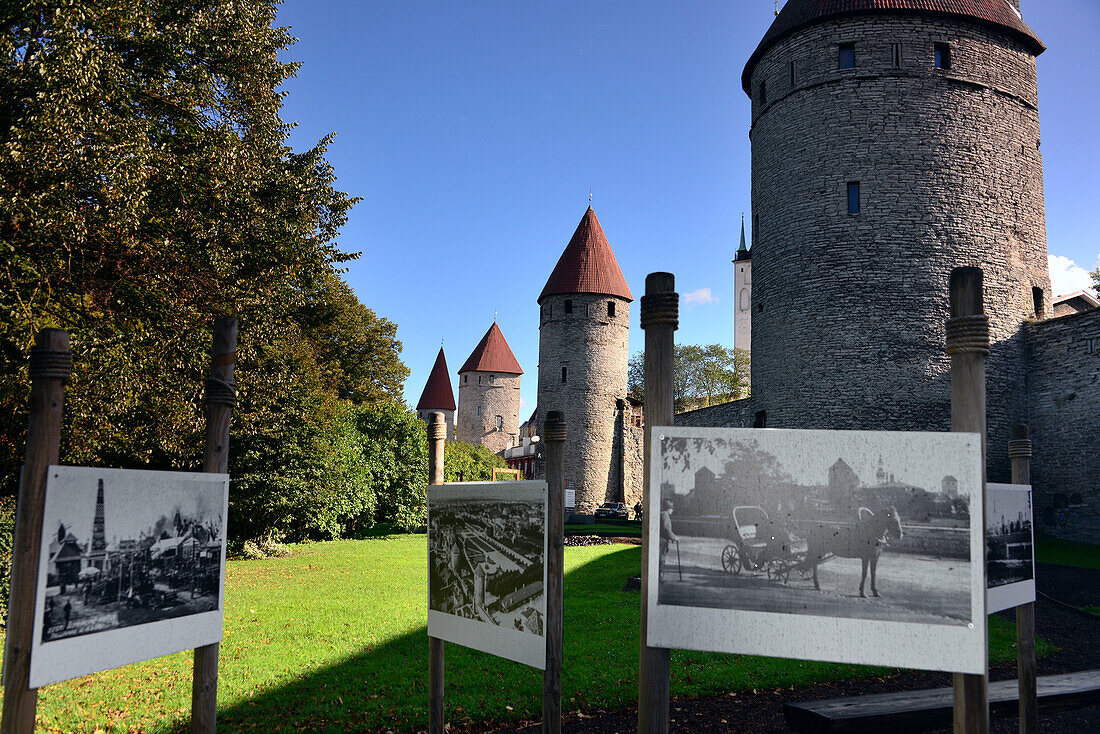 Oldtown with defence tower, Tallinn, Estonia