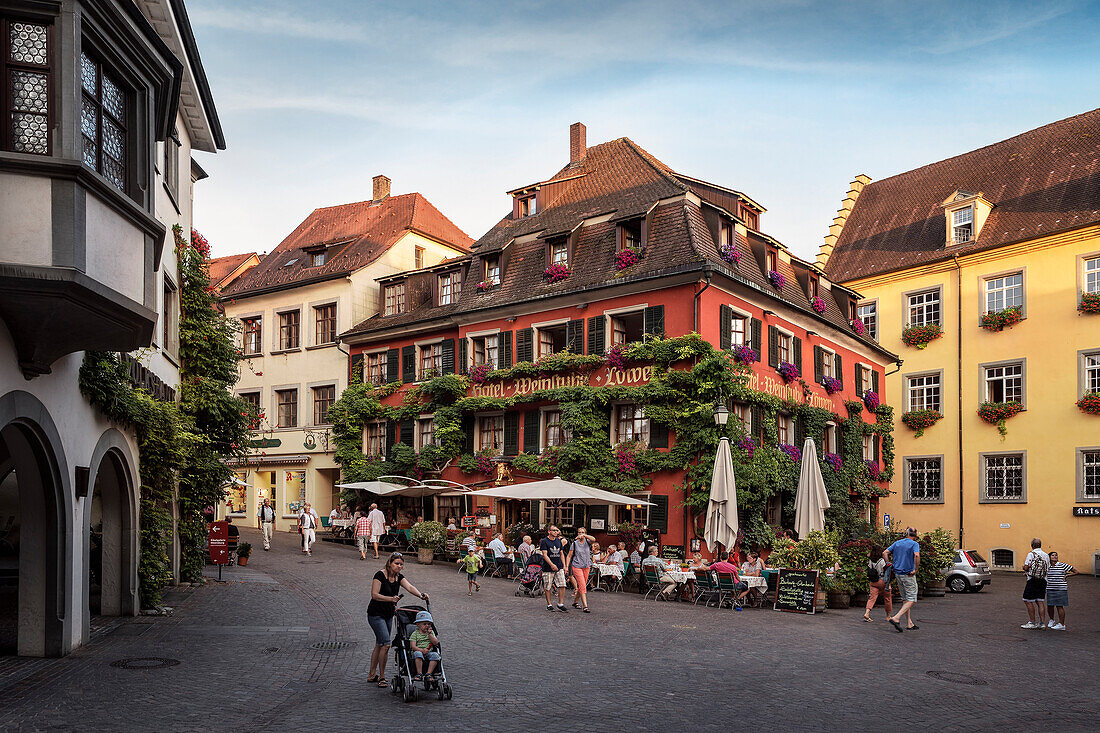 Altstadt von Meersburg, Bodensee, Baden-Württemberg, Deutschland