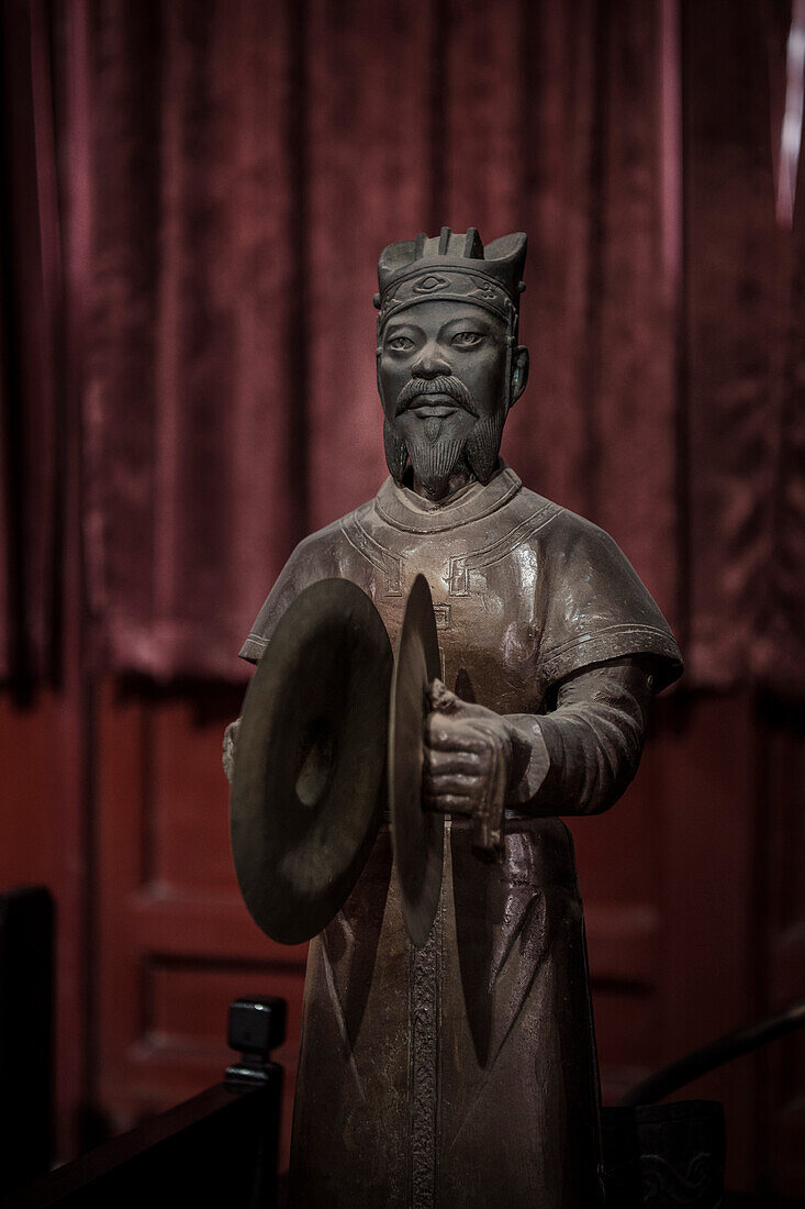 emperor style figure at Drum Tower, Beijing, China, Asia