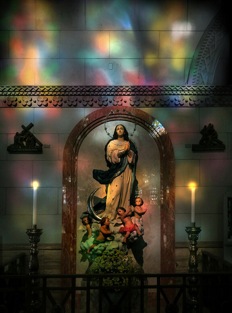 Madonna in Manila Cathedral, Intramuros, Manila, Manila, Philippinen, Asien