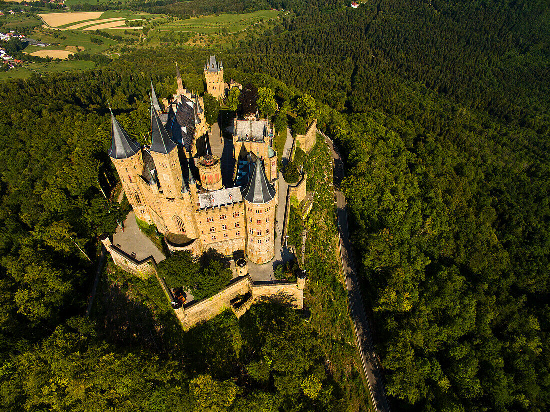 Burg Hohenzollern, Schwäbische Alb, Hechingen, Baden-Württemberg, Deutschland