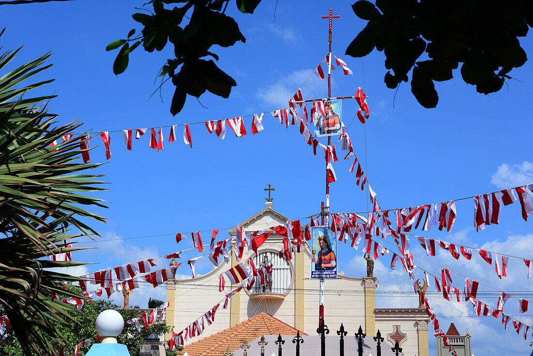 catolic church at the Hamilton Canal near Negombo, Sri Lanka