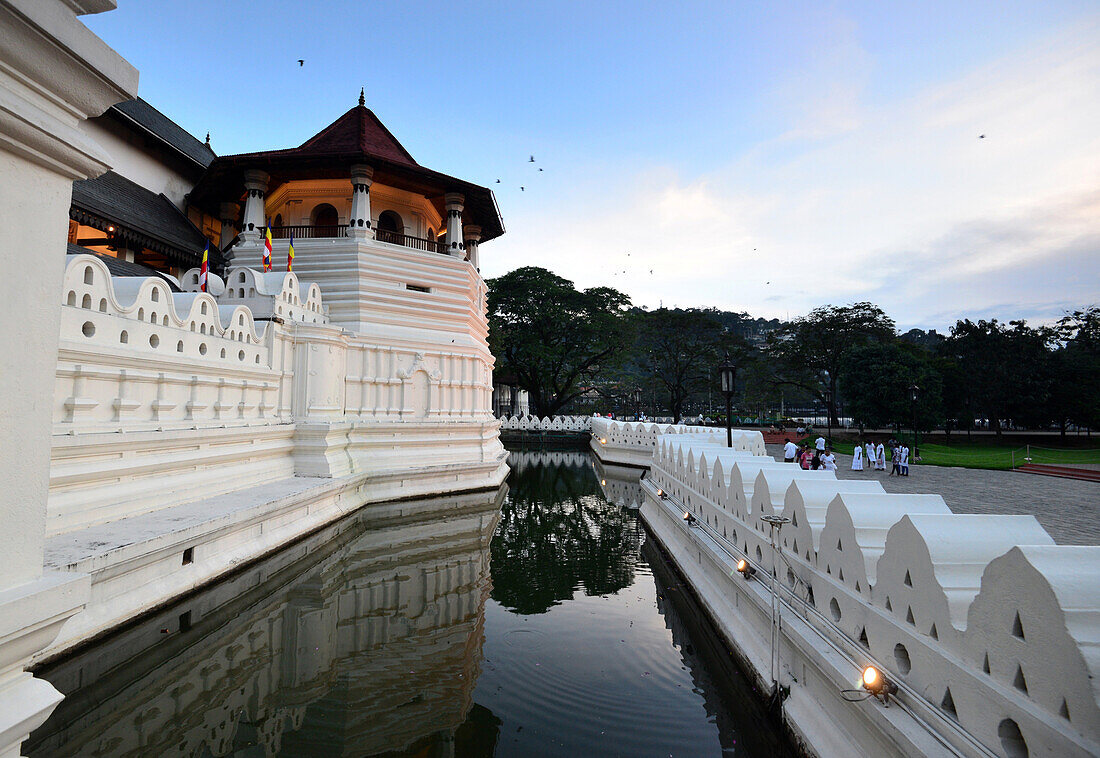 at Temple of the Tooth, Kandy in the mountains, Sri Lanka