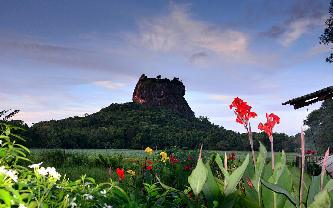 Blick auf den Sigiriya-Felsen, Sigiriya, Sri Lanka