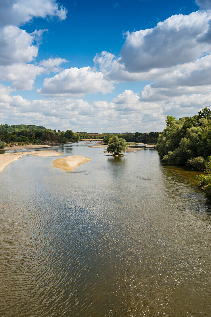 Allier, bei Nevers, Loire-Tal, Nievre, Centre, Frankreich