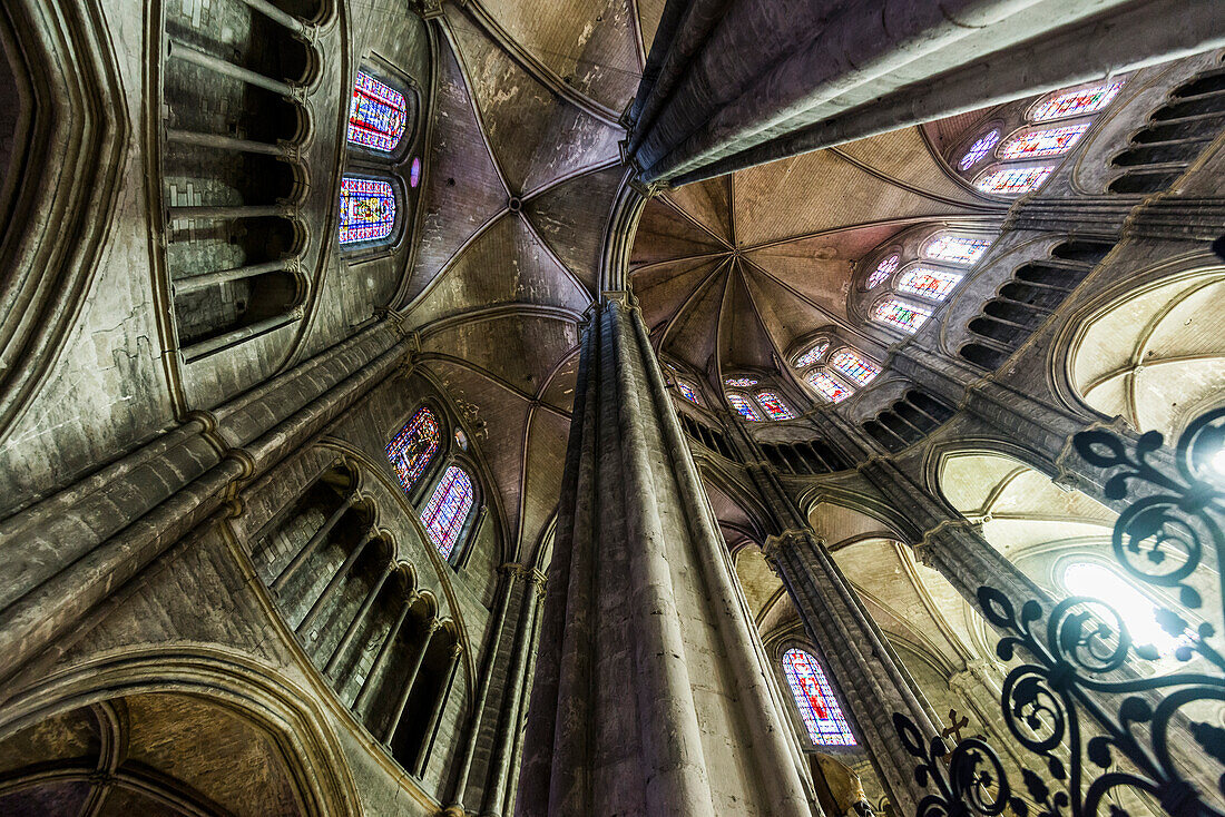 Kathedrale Saint Etienne, UNESCO-Weltkulturerbe, Bourges, Departement Cher, Region Centre-Val de Loire, Frankreich