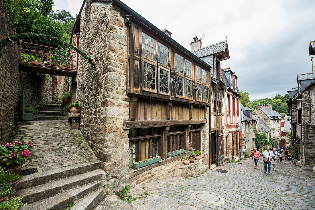 City view, Dinan, Brittany, France