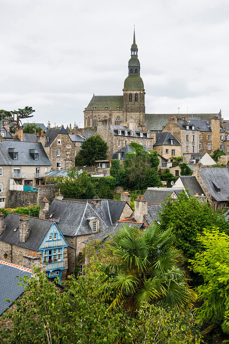 City view, Dinan, Brittany, France