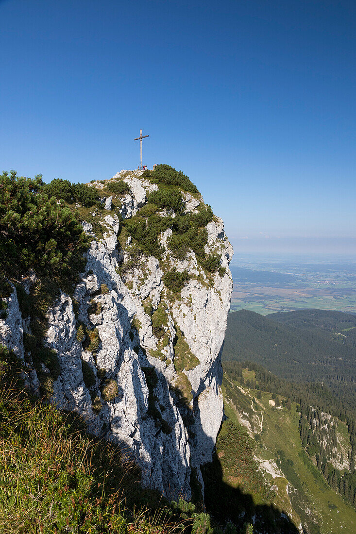 Summit of Benediktenwand mountain, Upper Bavaria, Alps, Germany, Europe