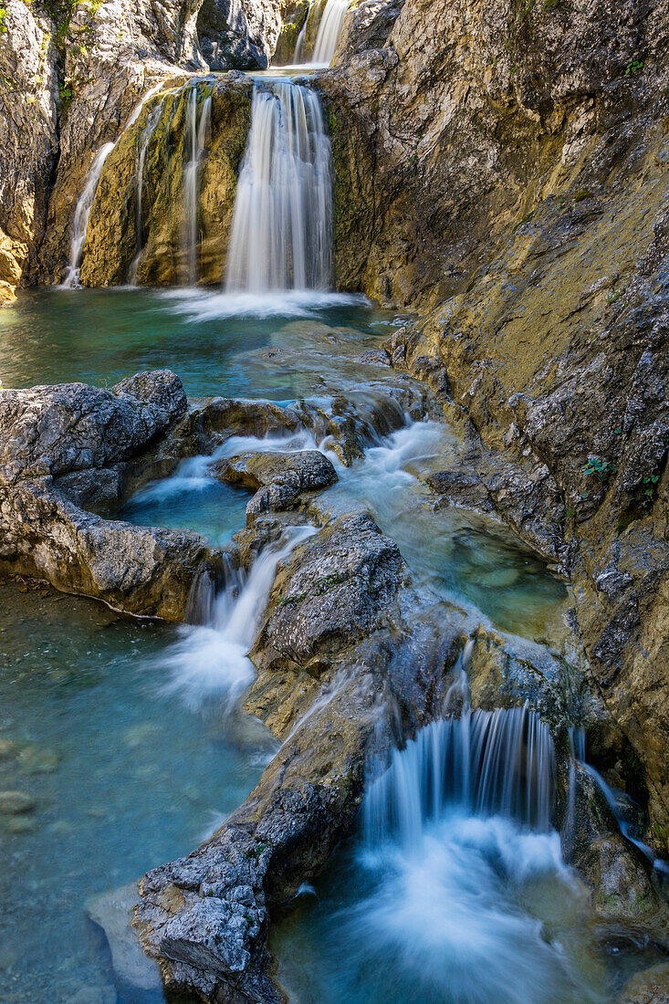 Stuibenfälle, Planseeablauf, Reutte, Lechtal, Tirol, Österreich