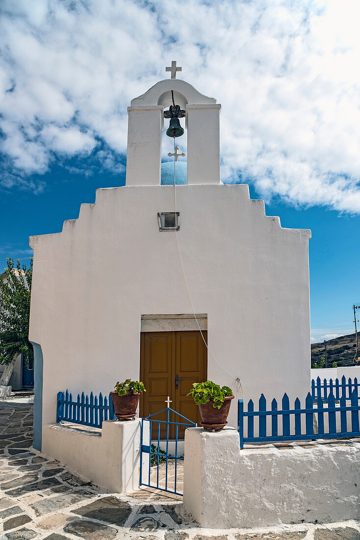 TRADITIONAL CHURCH IN LEFKES, ISLAND OF PAROS, GREECE