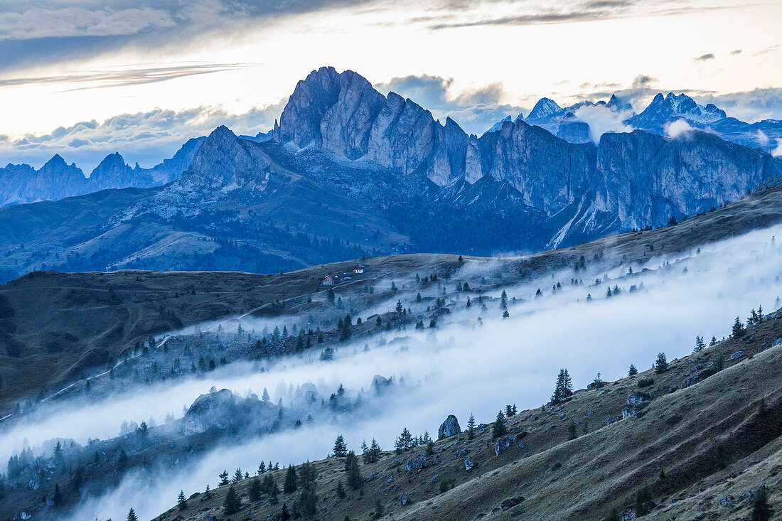 Mountains at Giau Pass in South Tyrol, Italy