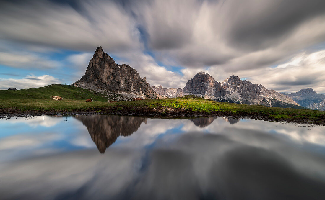 Passo Giau, Giau pass, Belluno province, Veneto, Dolomites, italy, Europe, 