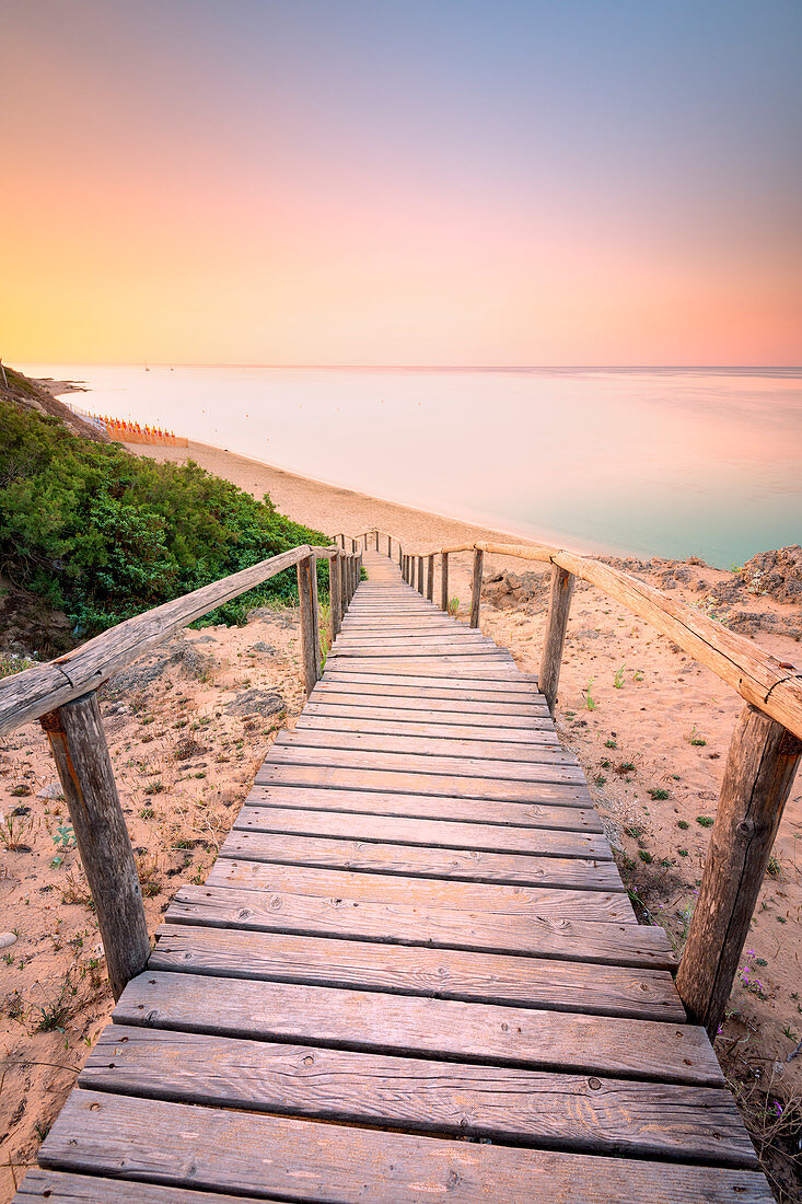 Piri Piri lido at dawn, Taranto province, Apulia, Italy