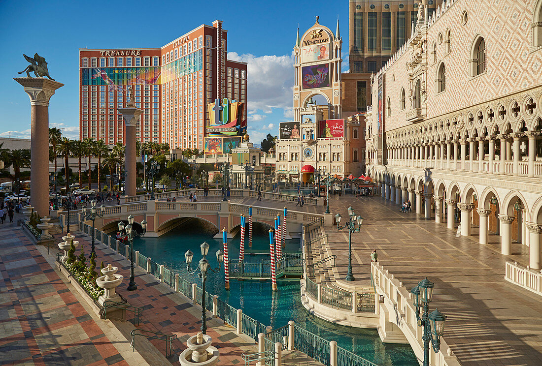 The Strip with The Venetian Las Vegas, Nevada, USA