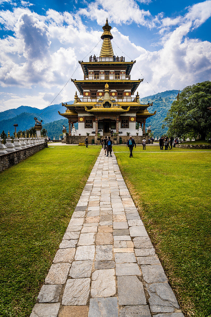 Khamsum Yulley Namgyal Chorten. Punakha, Bhutan, Himalaya-Land, Himalaya, Asien
