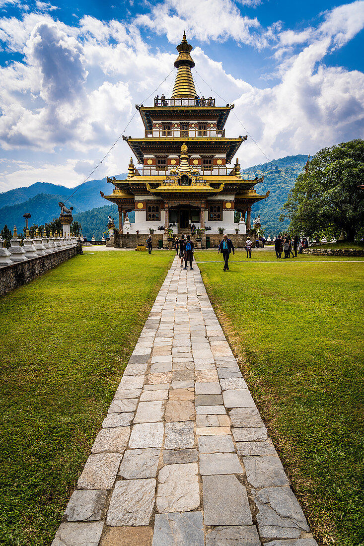 Khamsum Yulley Namgyal Chorten. Punakha, Bhutan, Himalayan Country, Himalayas, Asia, Asian.