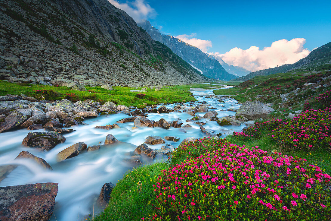 Adame-Tal in Adamello Park, Vallecamonica, Provinz Brescia in der Lombardei, Italien, Europa