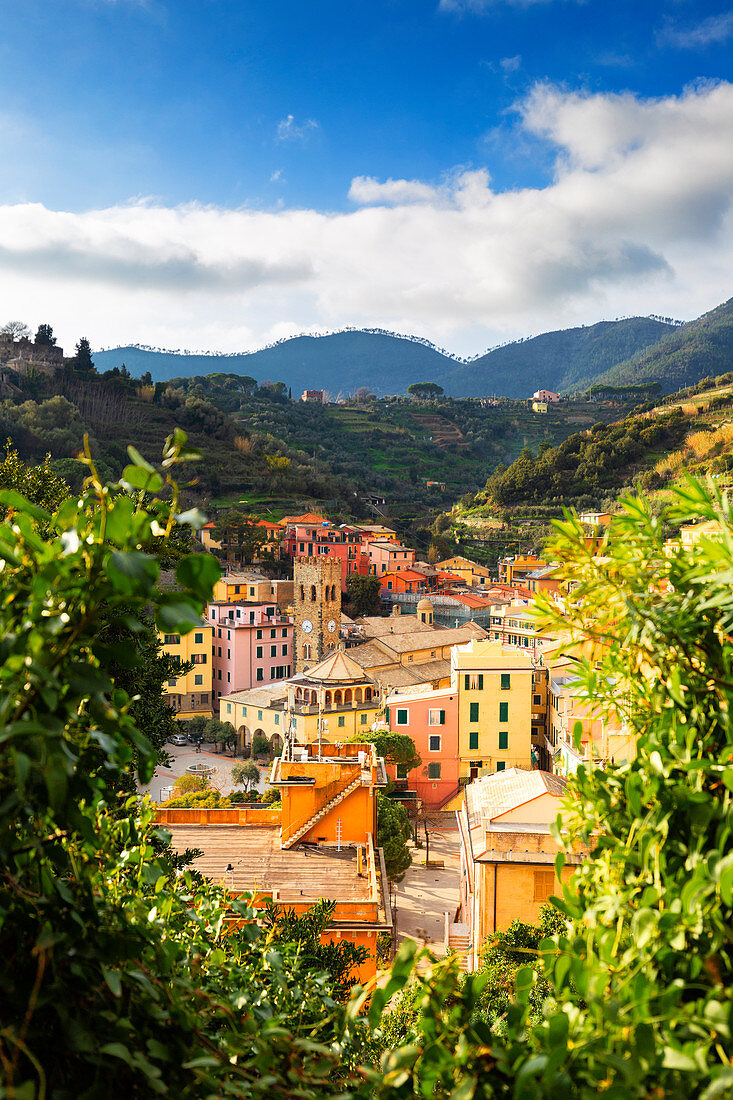 Dorf von Monterosso, Cinque Terre, Ligurien, Italien, Europa