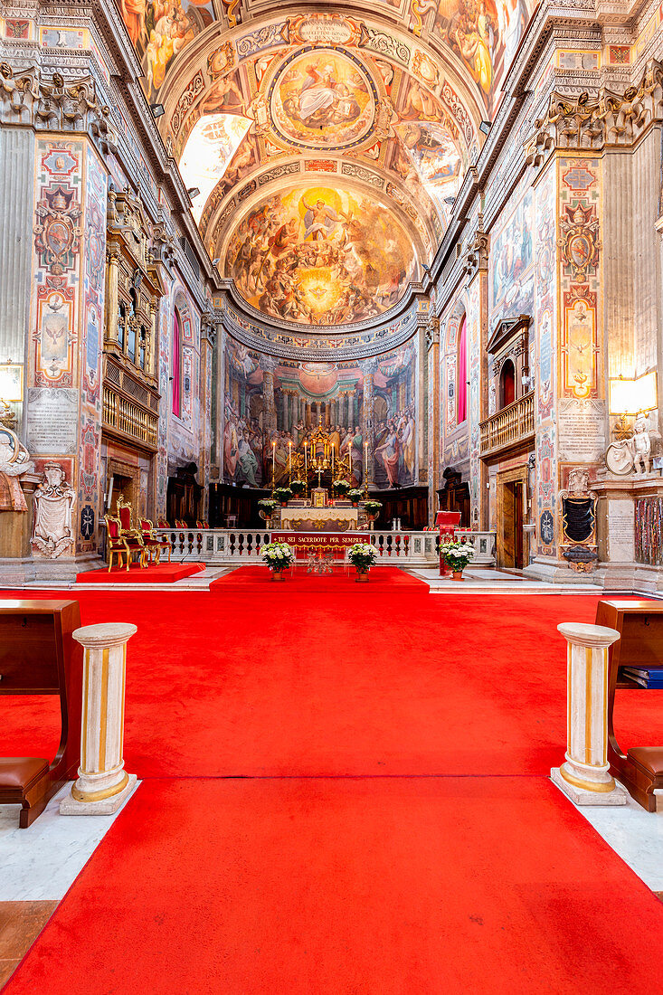 Die Apsis der Kirche des Heiligen Geistes , Rom, Italien, Europa