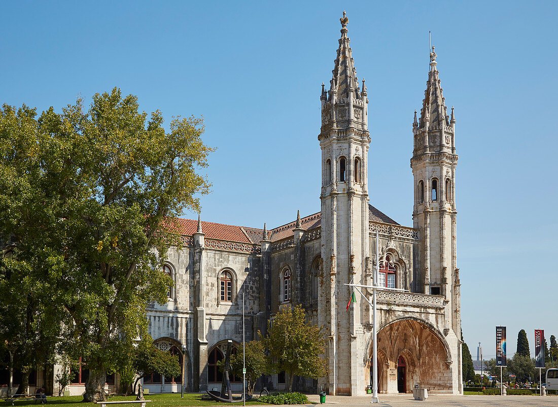 Marinemuseum im Westflügel des Mosteiro dos Jerónimos, Lissabon - Belém, Rio Tejo, Distrikt Lisboa, Portugal, Europa