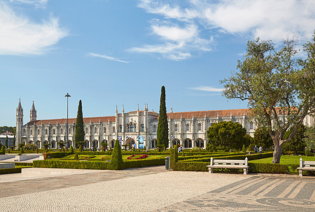 Mosteiro dos Jerónimos in Lissabon - Belém, Rio Tejo, Distrikt Lisboa, Portugal, Europa