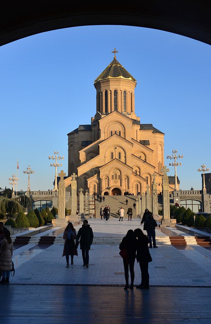 Zminda-Sameba-Kathedrale in Avlabari, Tiflis, Georgien