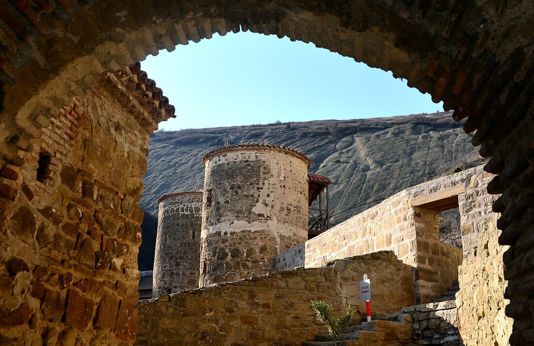 Im Kloster Davit Gareja, Kachetien, Ostgeorgien, Georgien
