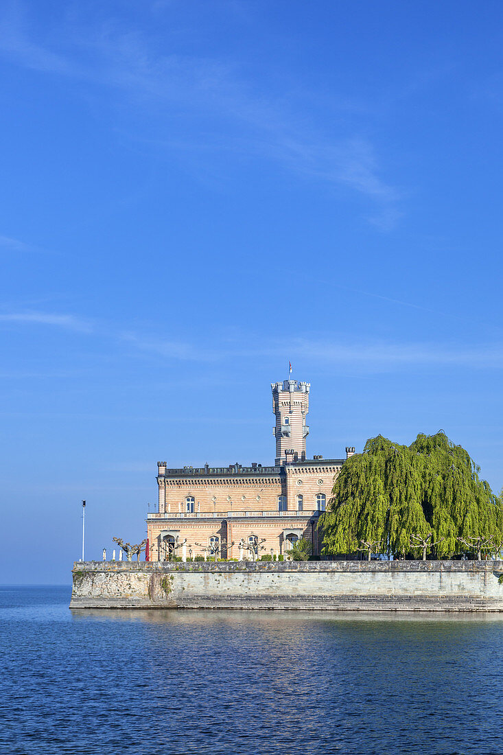 Castle Montfort on lake Constance, Langenargen, Swabia, Baden-Wuerttemberg, South Germany, Germany, Central Europe, Europe