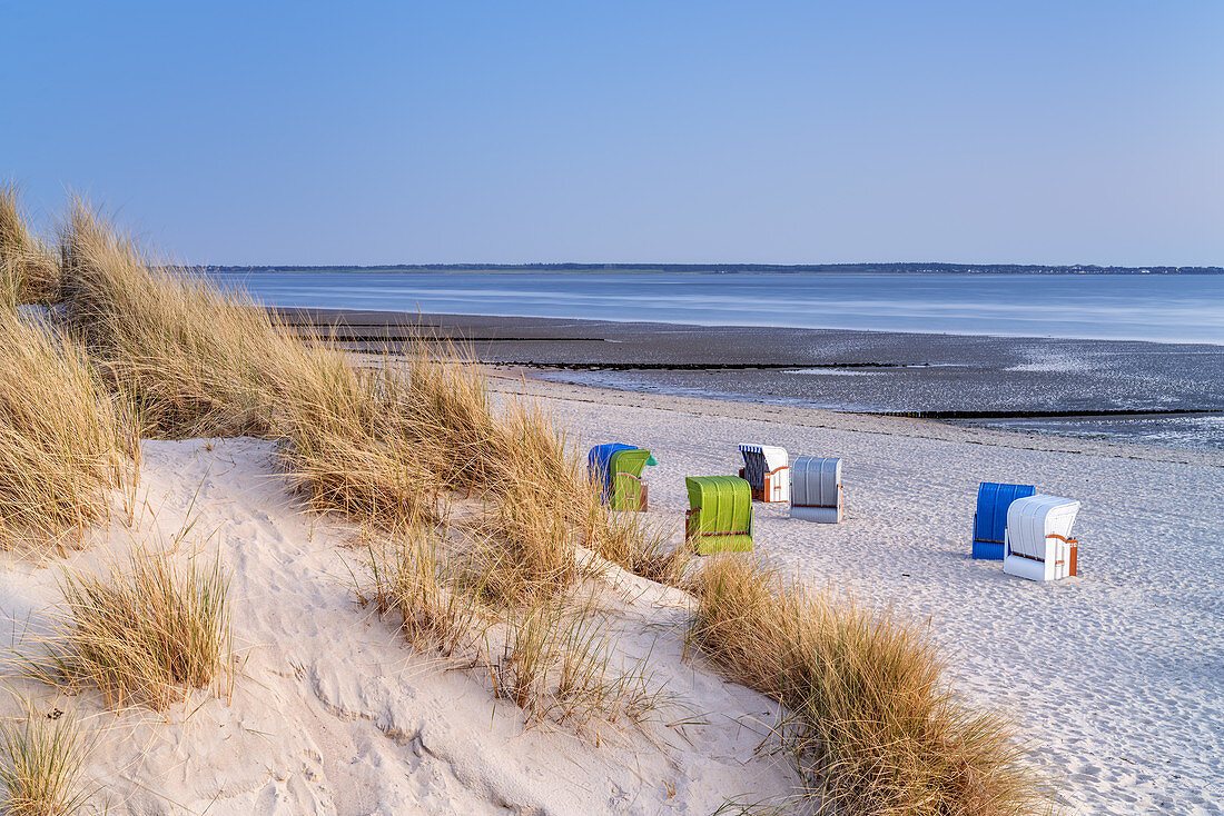 Strand in Utersum, Insel Föhr, Nordfriesische Inseln, Schleswig-Holstein, Norddeutschland, Deutschland, Europa