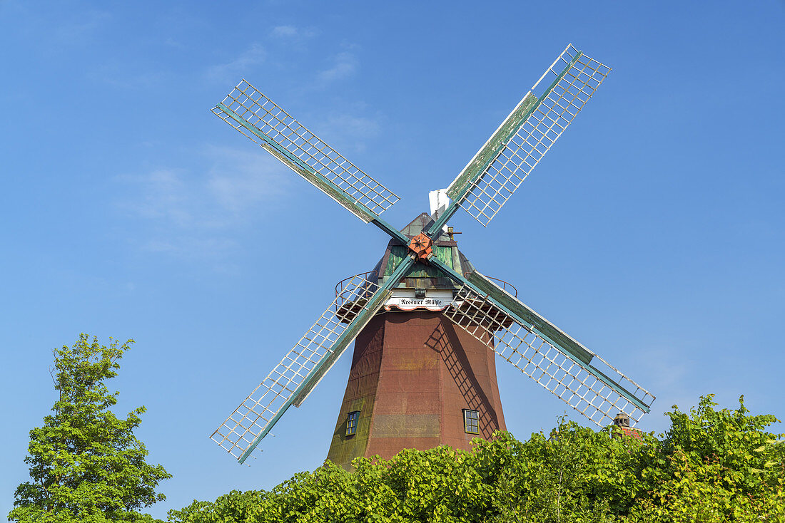 Windmill Nessmer, Dornum, East Frisia, Lower Saxony, Northern Germany, Germany, Europe