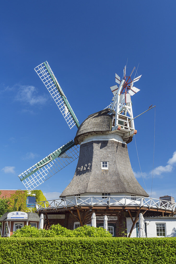 Windmill on the East Frisian Island Norderney, North Sea, Lower Saxony, Northern Germany, Germany, Europe