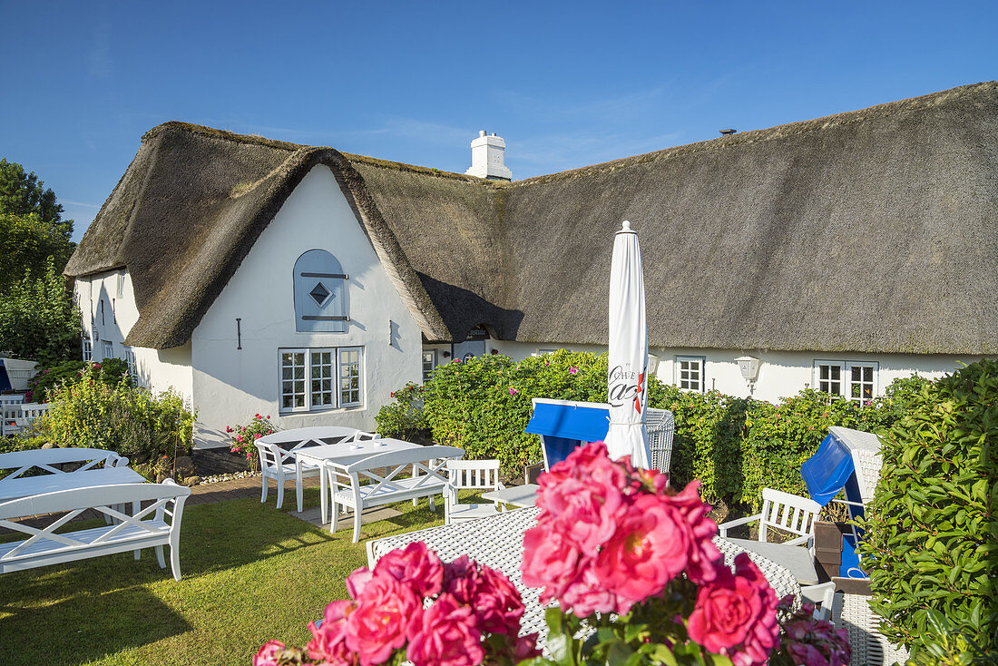 Café in List auf der Insel Sylt, Nordfriesland, Schleswig-Holstein, Norddeutschland, Deutschland, Europa