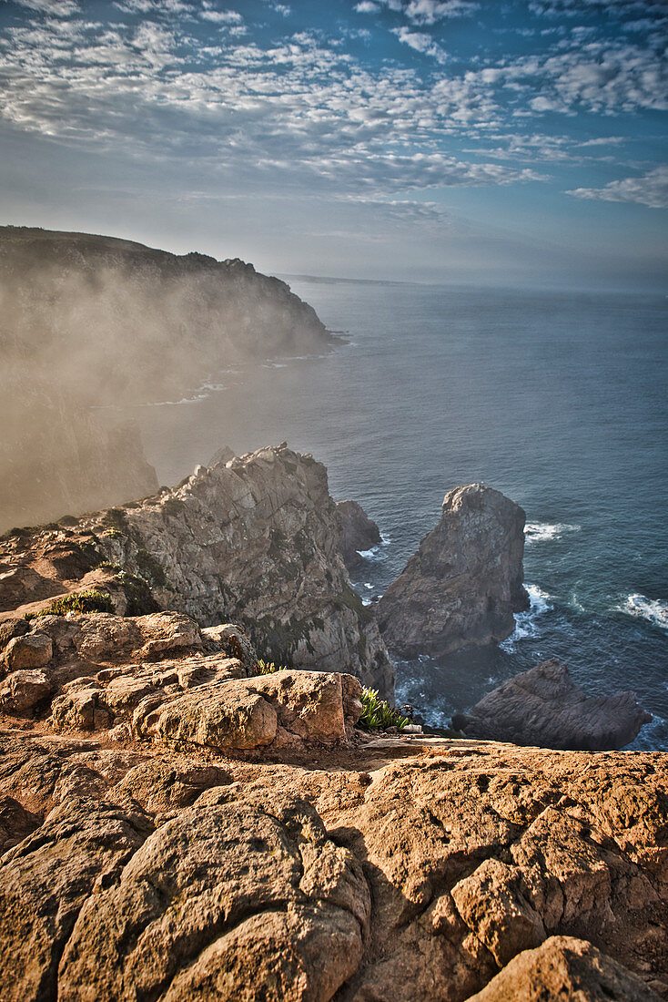 Sea view, Cabo da Roca, westernmost point of mainland Europe, Sintra, Lisbon, Portugal