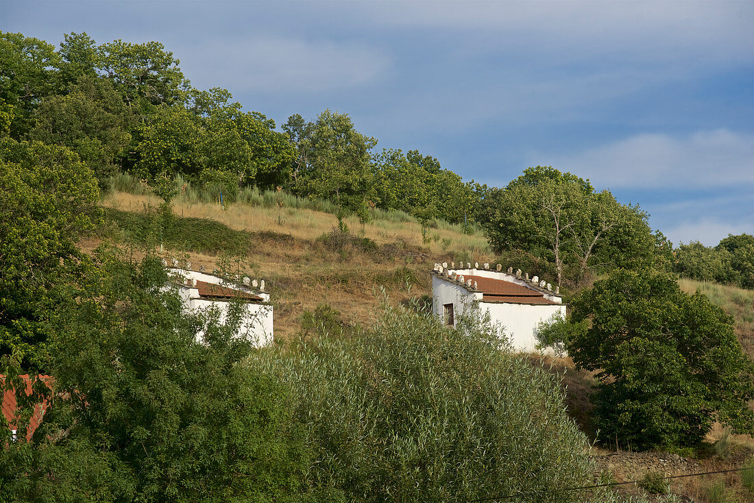 Pombals, Taubenhäuser im Parque Natural de Montesinho, Bragança, Trás-os-Montes, Nordportugal, Portugal
