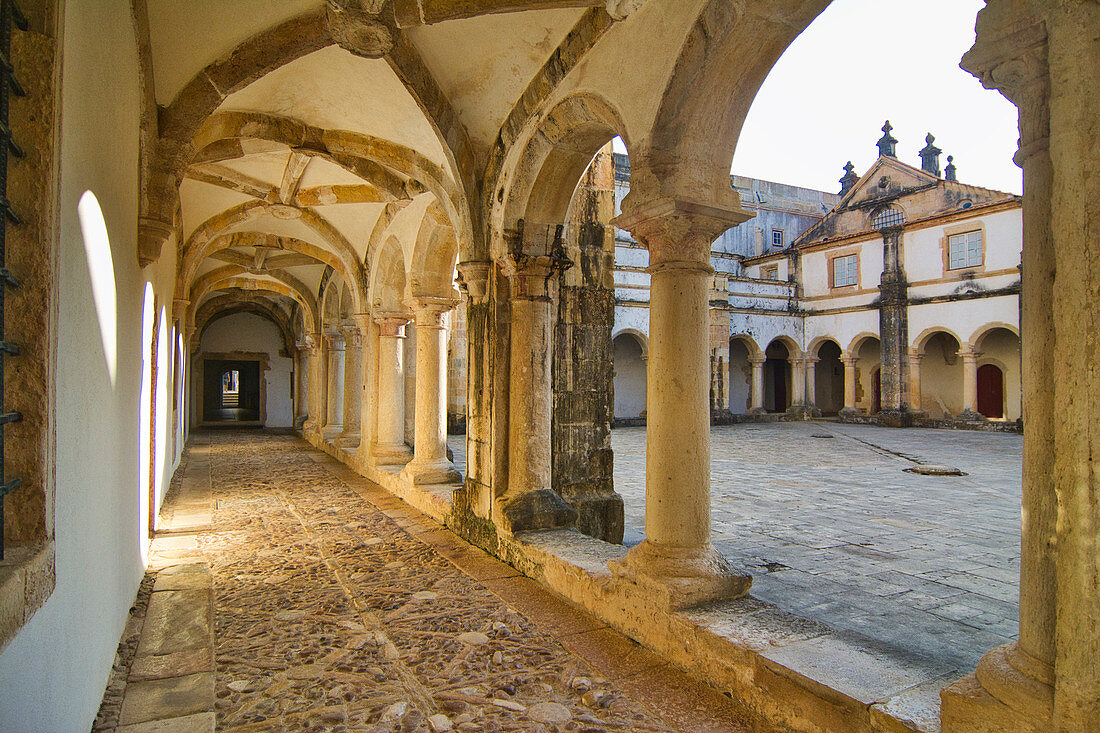 Der Claustro da Mica im Convento da Ordem de Cristo, Tomar, Zentralportugal, Portugal