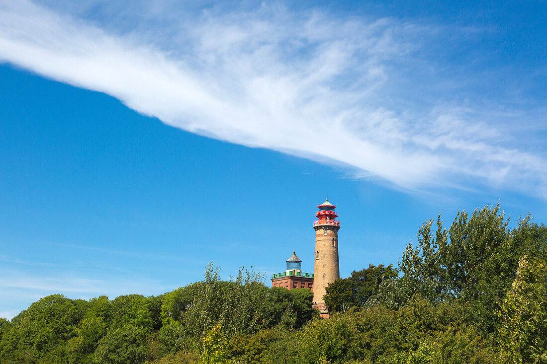 Old and new lighthouse at Cape Arkona, Rügen, Baltic Sea, Mecklenburg-Vorpommern, Germany