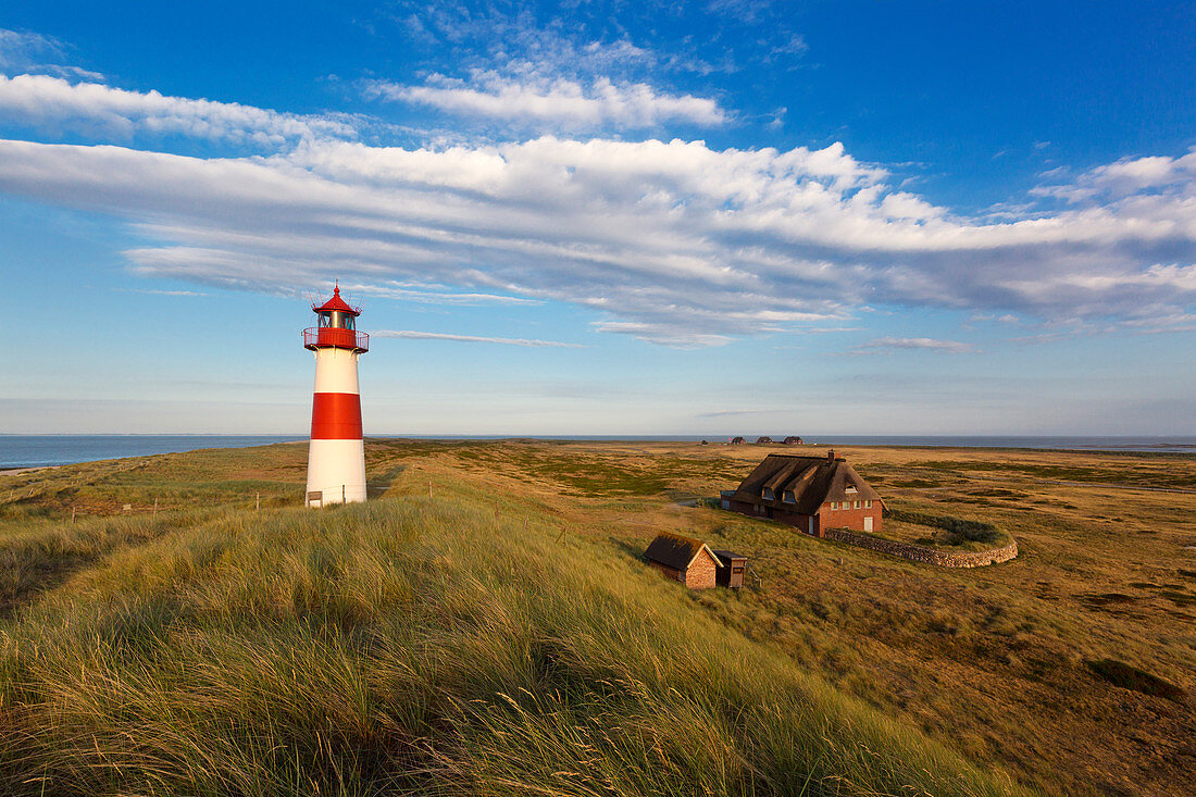 Leuchtturm am Ellenbogen, Sylt, Nordsee, Schleswig-Holstein, Deutschland