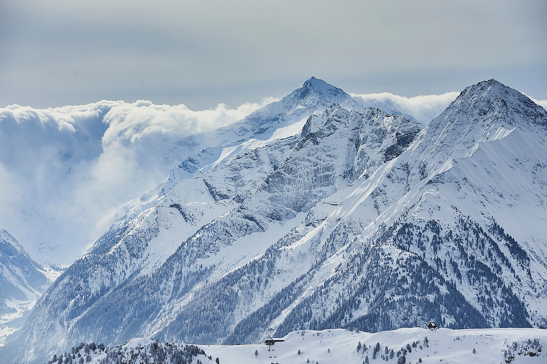 Austria, ski tours, Tyrol, wintry mountains