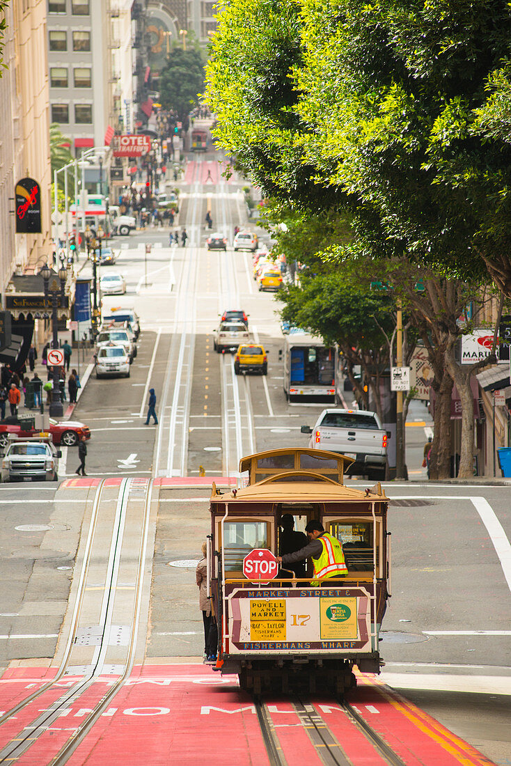 Straßenbahnen, San Francisco, Kalifornien, Vereinigte Staaten von Amerika, Nordamerika