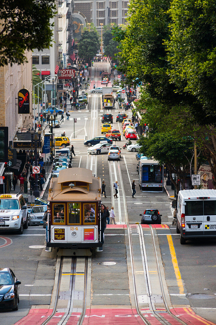 Straßenbahnen, San Francisco, Kalifornien, Vereinigte Staaten von Amerika, Nordamerika